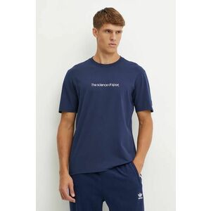 adidas Originals tricou barbati, culoarea albastru marin, cu imprimeu, IZ2589 imagine