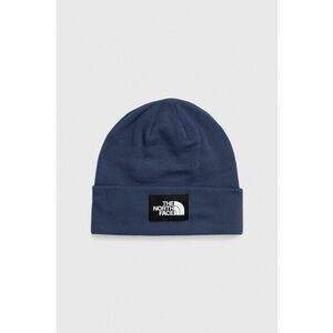 The North Face caciula culoarea albastru marin, din tricot gros imagine