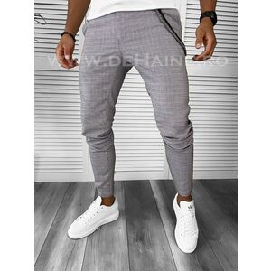 Pantaloni barbati casual regular fit in carouri B7839 B3-2.2 imagine