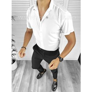 Camasa barbati casual alba slim fit B8410 O5-2.2 imagine