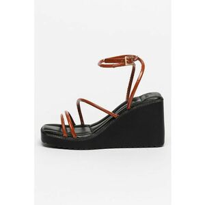 Sandale wedge de piele New-Wanda imagine