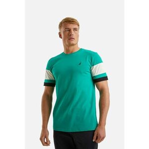 Tricou regular fit de bumbac cu model colorblock Morden imagine