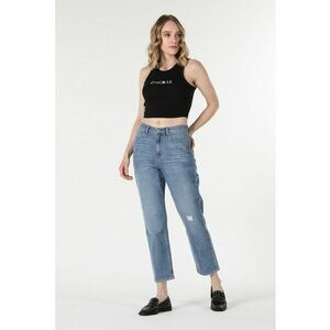 Blugi mom fit crop imagine