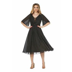 Rochie midi evazata cu maneci clopot imagine