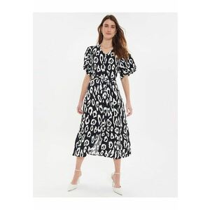 Rochie midi cu un cordon in talie THB Fruit Pastill 3927 imagine