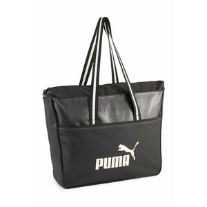 Geanta shopper cu garnituri de piele ecologica Campus imagine