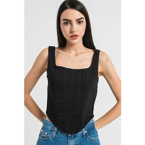 Corset crop cu decolteu patrat imagine