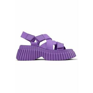 - Sandale wedge cu aspect masiv BCN imagine