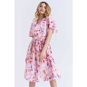 Rochie midi cu imprimeu floral imagine