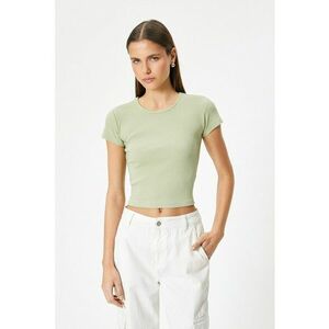 Tricou crop striat imagine