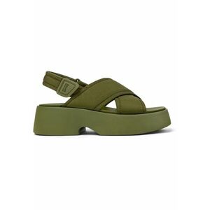 Sandale demi-wedge cu velcro 27215 Tasha imagine