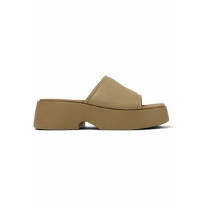 Papuci demi-wedge de piele 27221 Tasha imagine