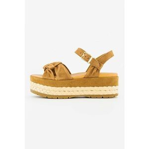 Espadrile flatform de piele intoarsa imagine