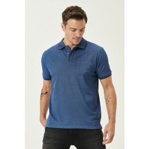 Tricou polo regular fit cu buzunar pe piept imagine