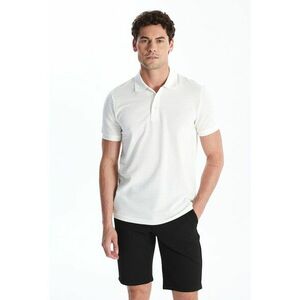 Tricou polo cu aspect texturat imagine