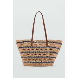 Geanta shopper de paie Navy imagine