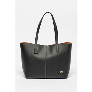 . Geanta tote de piele cu logo North imagine