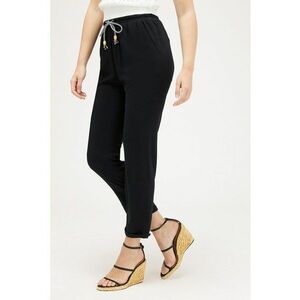 Pantaloni crop conici cu snur imagine