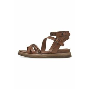 Sandale wedge cu detalii de piele imagine