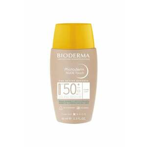 Fluid cu protectie solara Photoderm Nude Touch Mineral SPF 50+ nuanta deschisa - pentru ten mixt si gras - 40 ml imagine