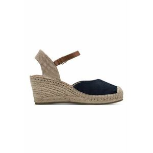 Espadrile wedge de piele intoarsa imagine