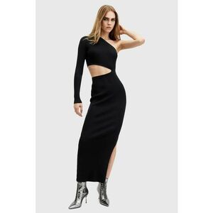 Rochie maxi cambrata cu decolteu pe un umar imagine