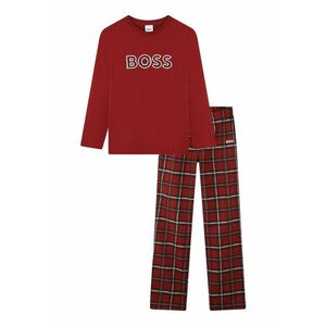 Pijama din bumbac cu model tartan imagine