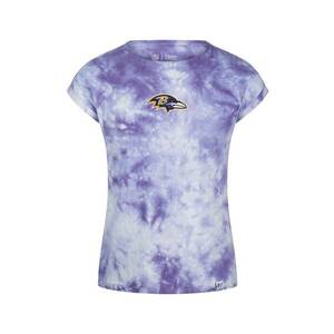 Tricou cu model tie-dye si imprimeu logo imagine