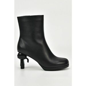 Botine high-cut din piele imagine