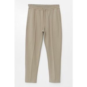 Pantaloni de trening cambrati cu snur de ajustare si model uni imagine