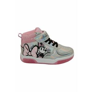 Pantofi sport high-top cu imprimeu cu desene si velcro imagine