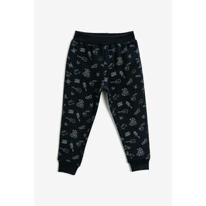 Pantaloni sport din amestec de bumbac cu imprimeu grafic imagine