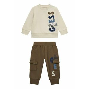 Set de bluza sport cu imprimeu logo si pantaloni sport - 2 piese imagine