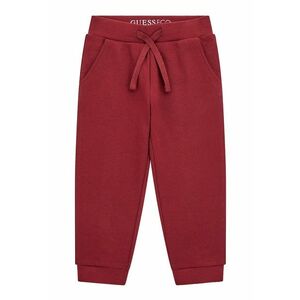 GUESS - Pantaloni sport de bumbac cu snur in talie imagine