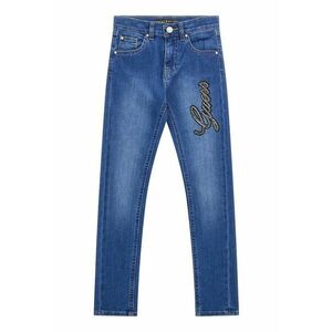 GUESS - Blugi skinny cu aplicatie logo imagine