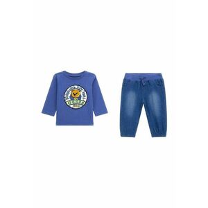 GUESS - Set de bluza cu imprimeu si blugi relaxed fit imagine