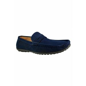 888140582-Mocasini Barbatesti - Bleumarin - Perforati din piele intoarsa Royal imagine