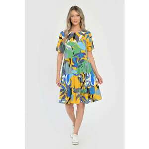 Rochie Medie Dama V293 - cu Imprimeu Floral - imagine