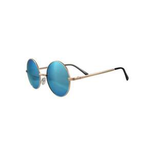 888124181-Ochelari de soare Rotunzi Retro John Lennon Albastru cu Auriu imagine