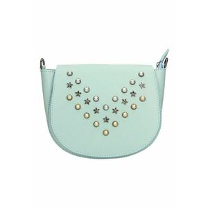 Geanta crossbody de piele cu margele si tinte imagine