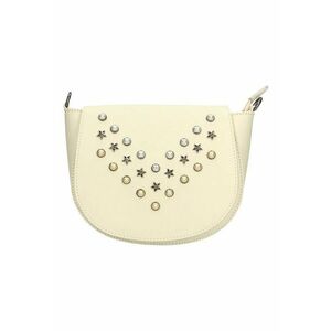 Geanta crossbody de piele cu margele si tinte imagine