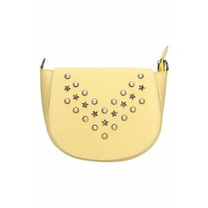 Geanta crossbody de piele cu margele si tinte imagine