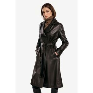 Trench din piele naturala pentru Femei - Model Leather Trench imagine