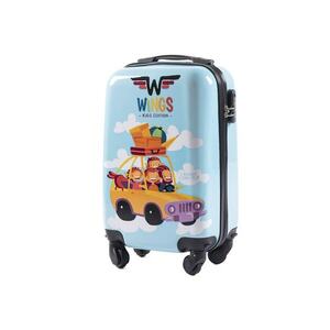 Troler Cabina - Policarbonat - 4 Roti - WKIDS - 50 cm - Imprimeu Car imagine