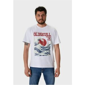 Tricou cu imprimeu si decolteu la baza gatului imagine