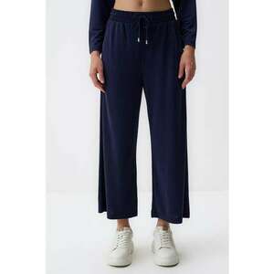 Pantaloni crop din amestec de modal imagine