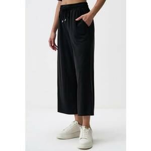 Pantaloni crop din amestec de modal imagine