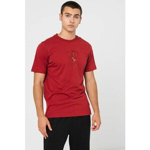 Tricou cu decolteu la baza gatului si imprimeu logo Ferrari Race imagine