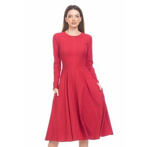 Rochie midi evazata cu buzunare imagine