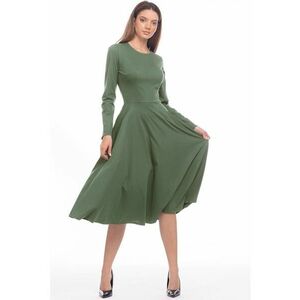 Rochie midi evazata cu buzunare imagine